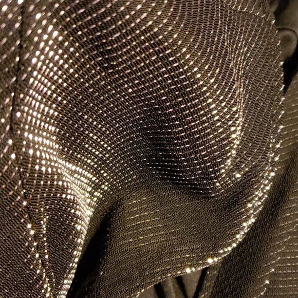 Long shimmery silver black party / new years dress - Picture 14 of 15